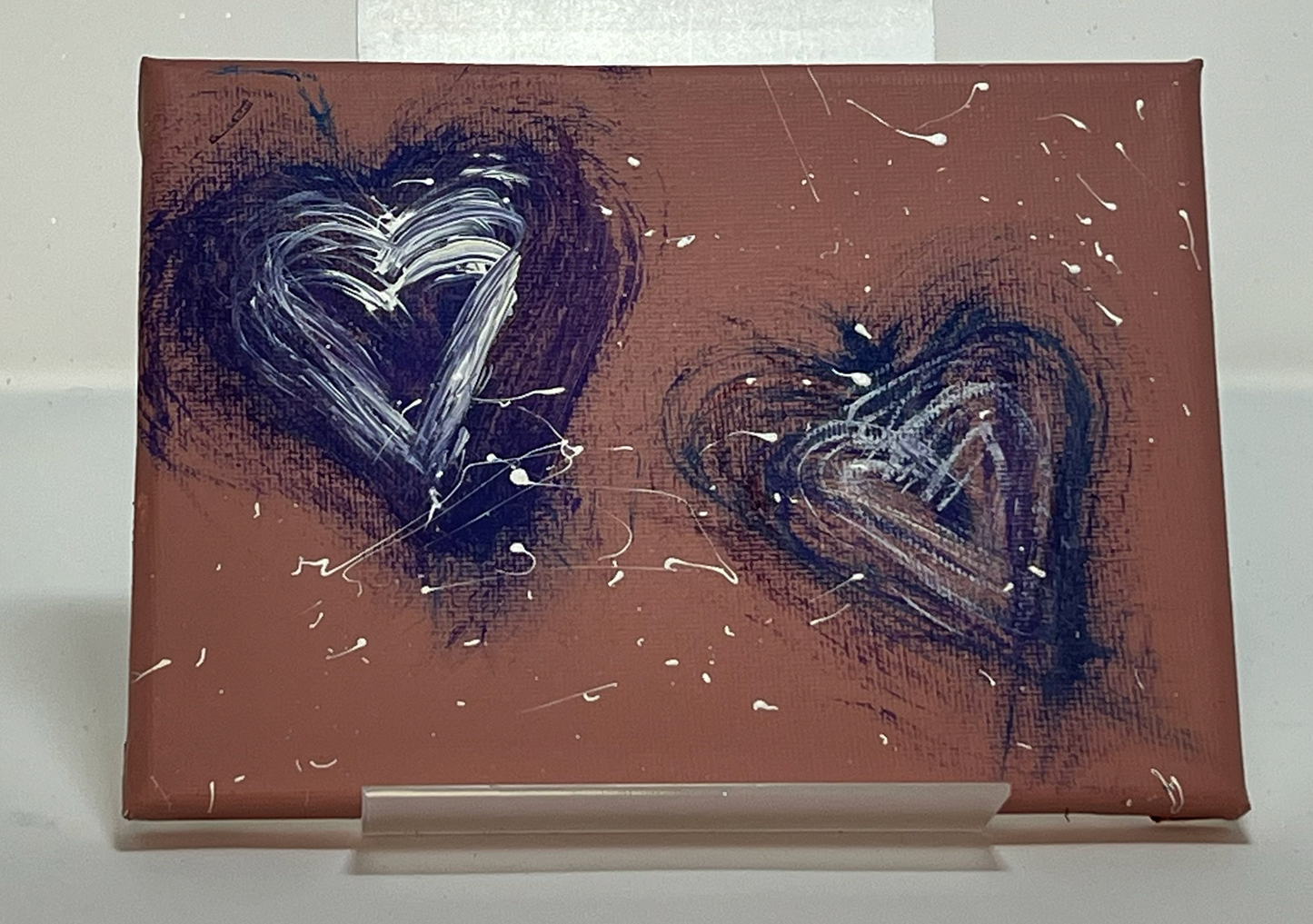 "Heart of Blues" (Canvas, 5" x 7") by Caragh C.