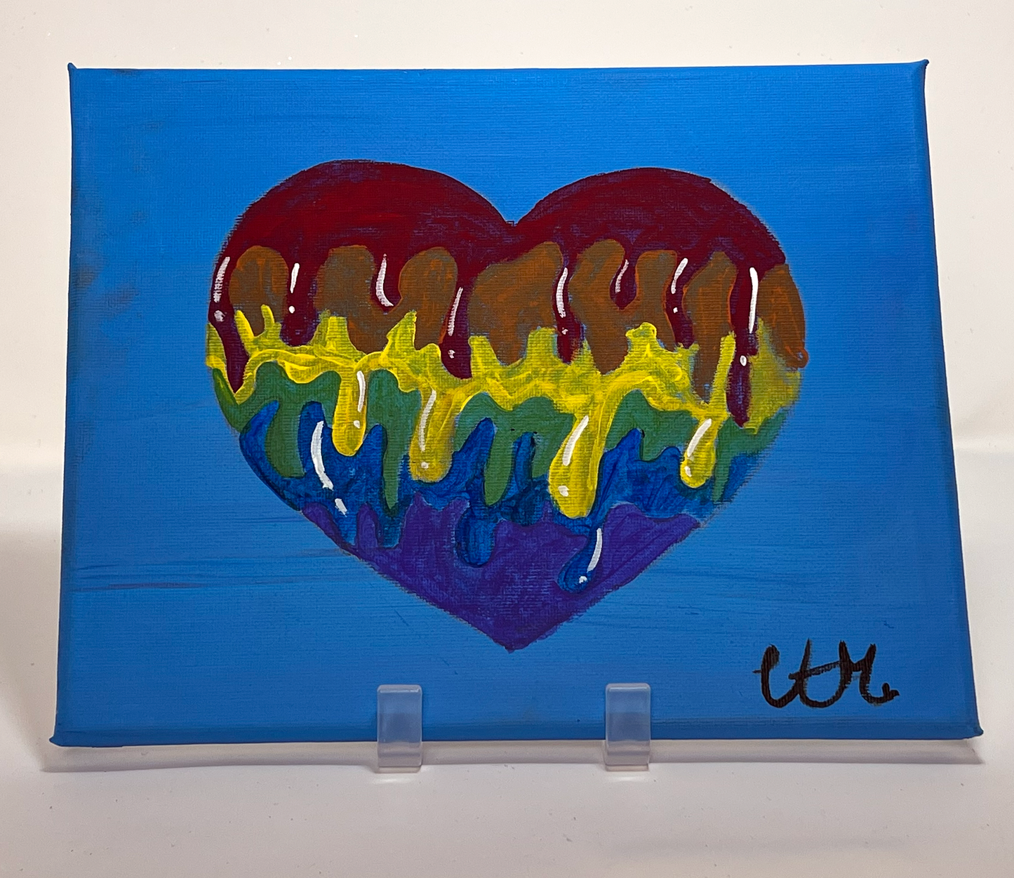 "Melting Heart" (Canvas, 8" x 10") by Caragh C.