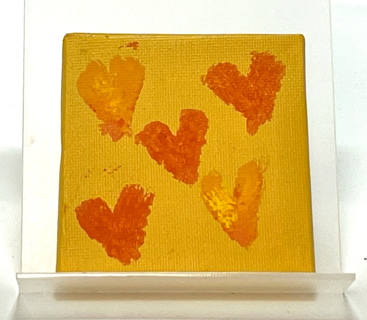 "Fire of Love" (Canvas, 3" x 3") by Caragh C.