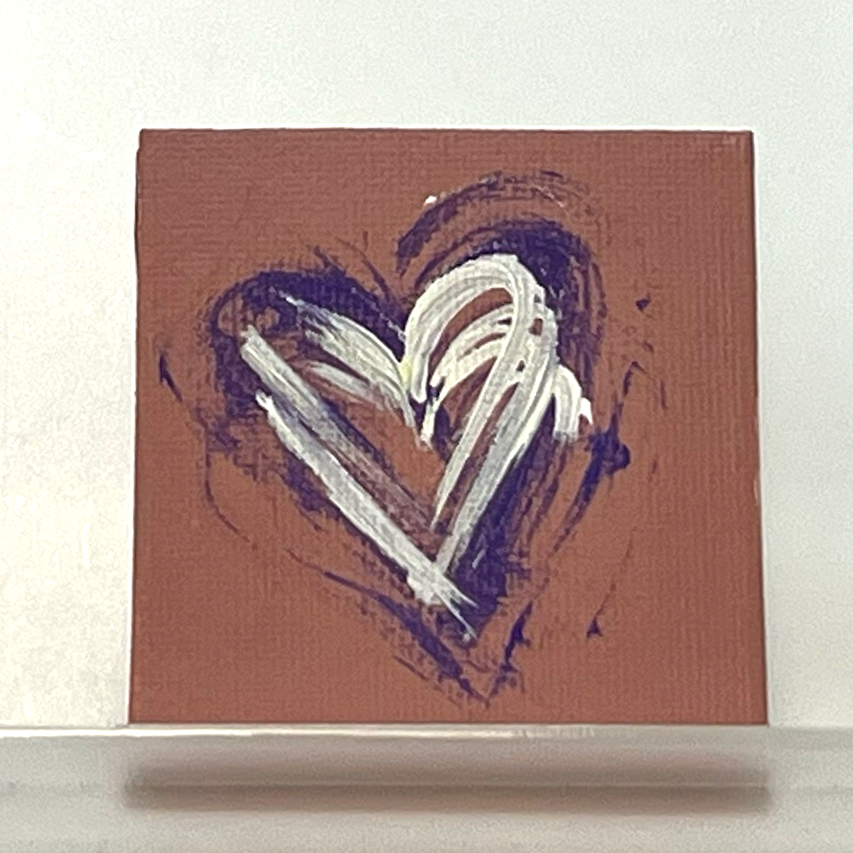 "Purple Heart" (Magnet Canvas, 2.5" x 2.5") by Caragh C.