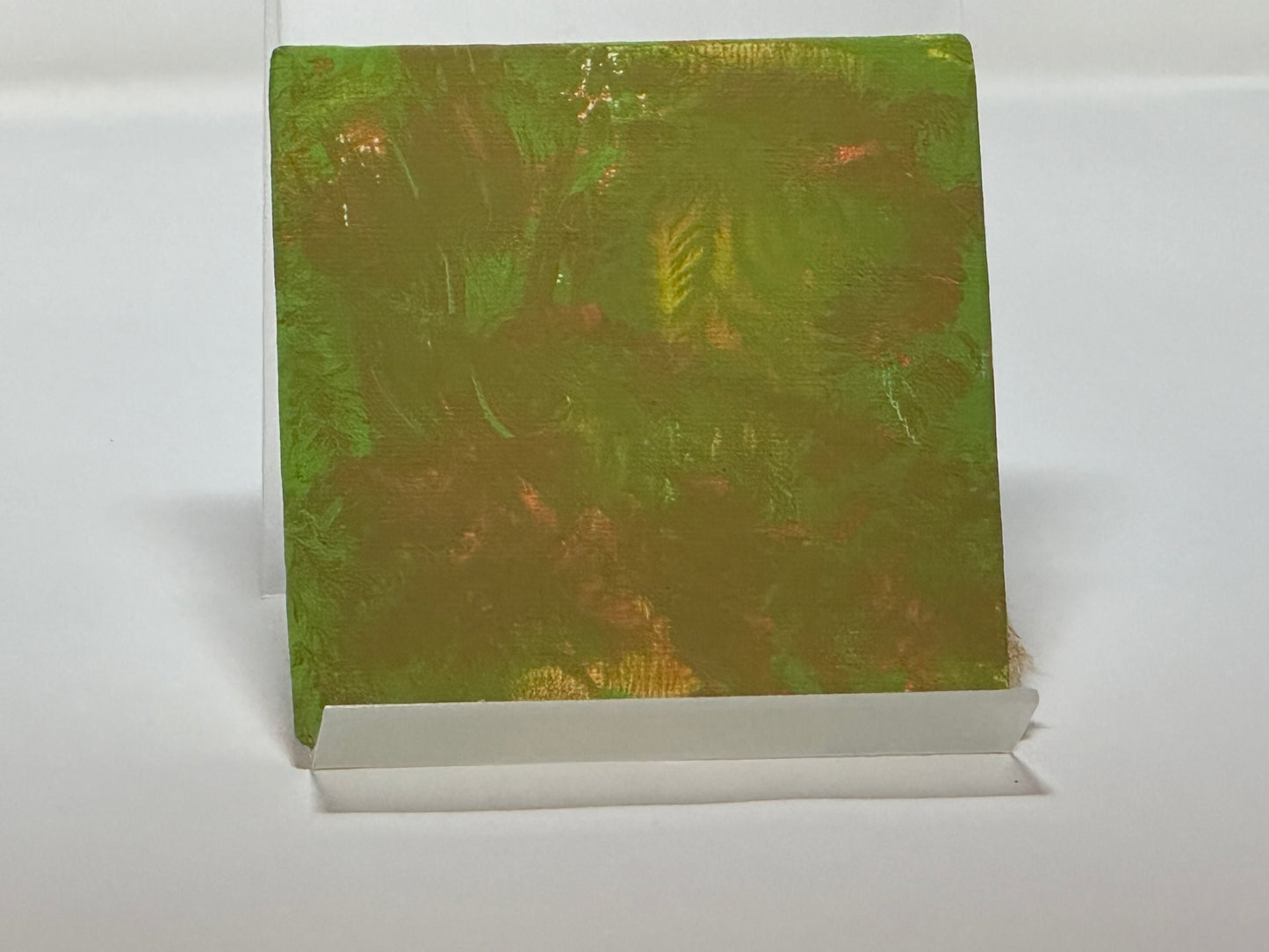 "Impressions" by Becca. (Canvas Board, 4" x 4")