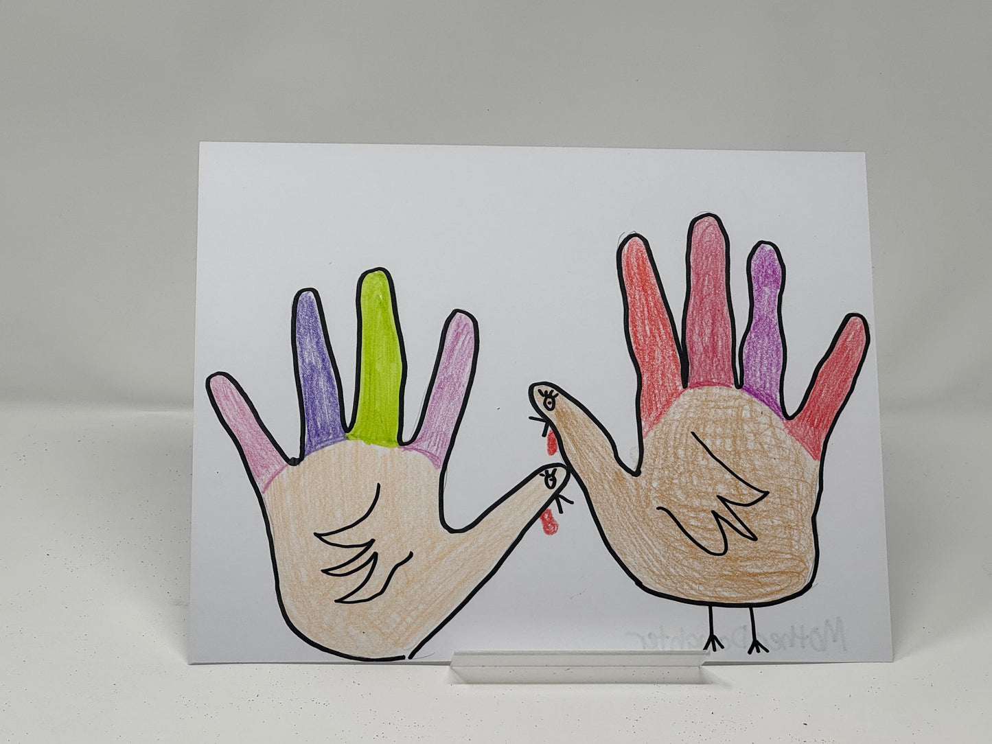 "Mother Daughter Turkeys" by Caragh C. (Cardstock, 8.5" x 11")