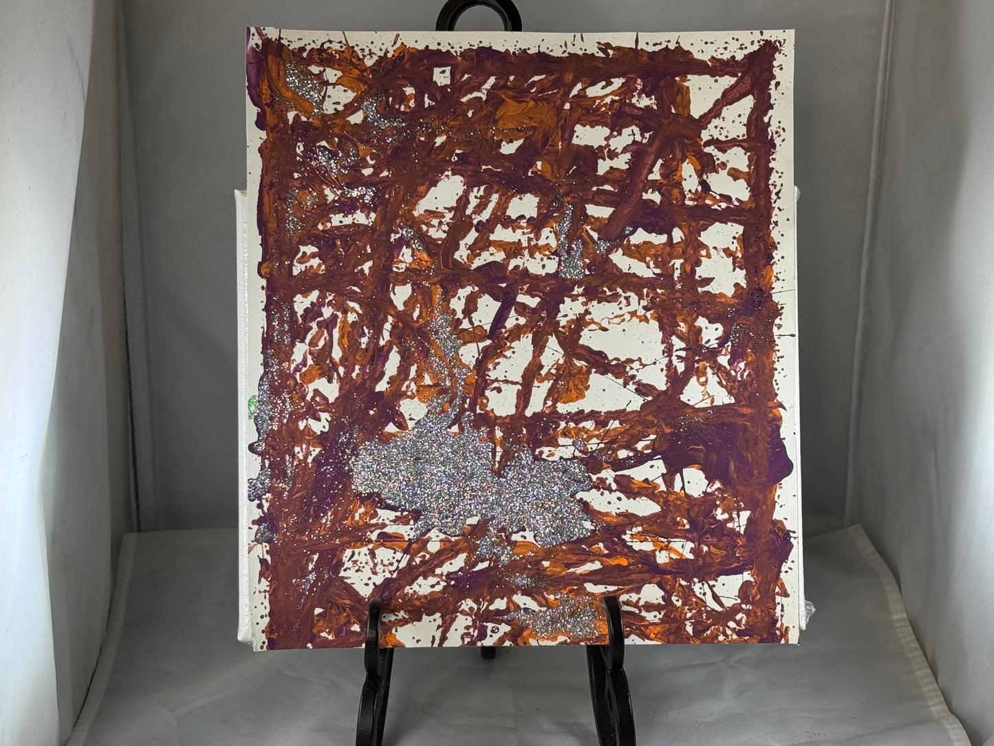 Kid art for sale to help those in need. Pictured "Fleersh Sleeersh" by Zane M. (Art Paper, 10" x 11")