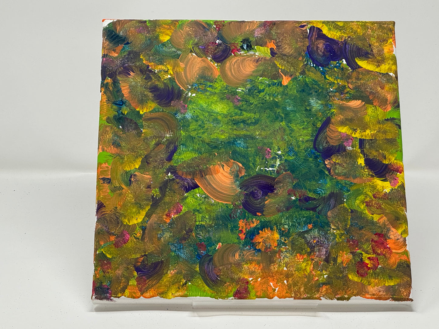 "Camouflage Leaves" by Zane M. (Canvas, 10" x 10")