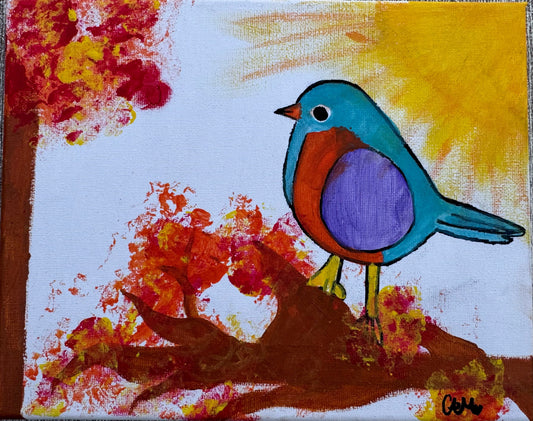 "Fall Song Bird for Ava" by Caragh C. (Canvas, 8" x 10")