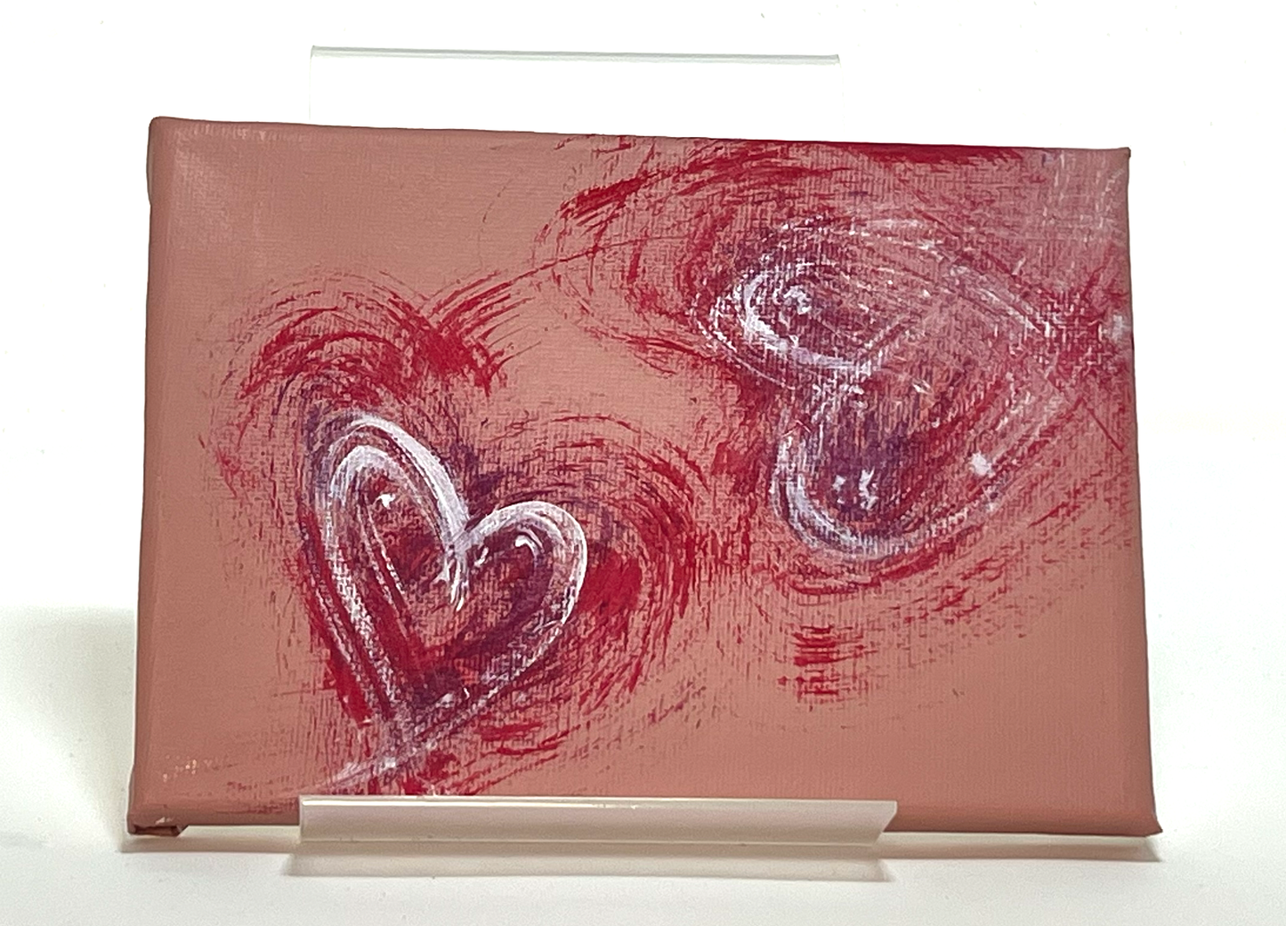 "Beating Hearts" (Canvas, 5" x 7") by Caragh C.