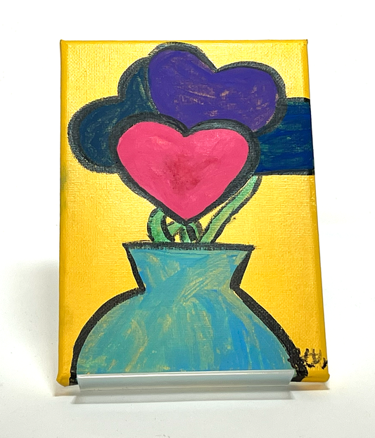 "Flowers of Love" (Canvas, 5" x 7") by Caragh C.