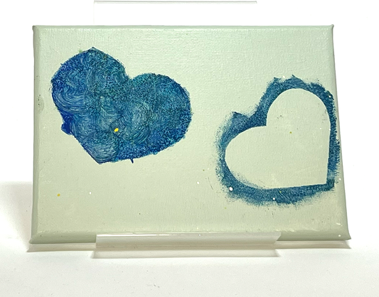 "Opposites Attract" (Canvas, 5" x 7") by Caragh C.