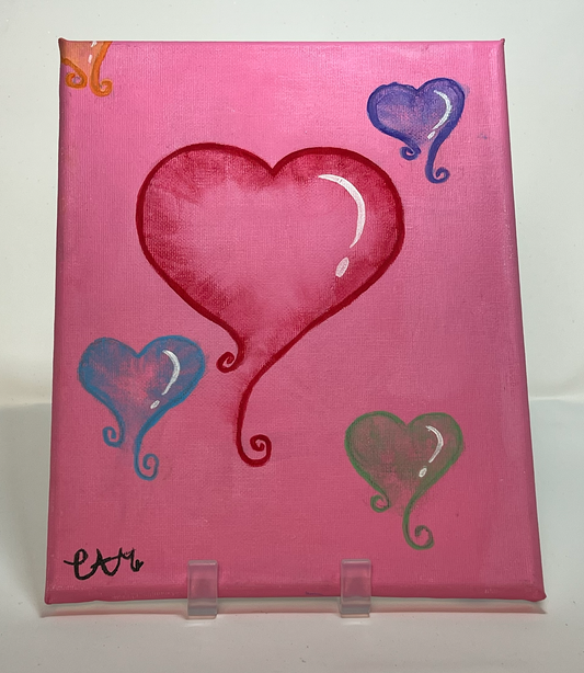 "Love Is All Around Us" (Canvas, 8" x 10") by Caragh C.