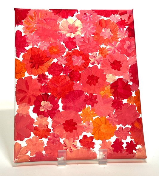 "Valentine Flowers" (Canvas, 8" x 10")