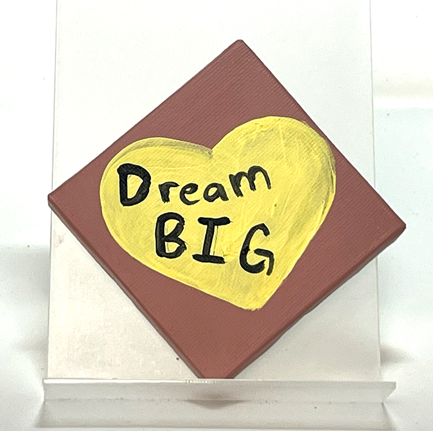 "Affirmation Hearts" (Variety of Canvases, 3" x 3") by Caragh C.