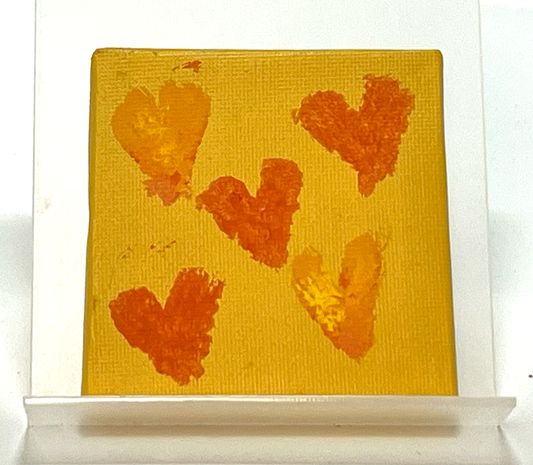 "Fire of Love" (Canvas, 3" x 3") by Caragh C.