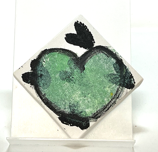 "Big & Little" (Canvas, 3" x 3") by Caragh C.