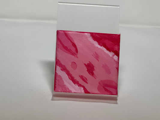 "Pink River" by Ofie F. (Canvas, 4" x 4")