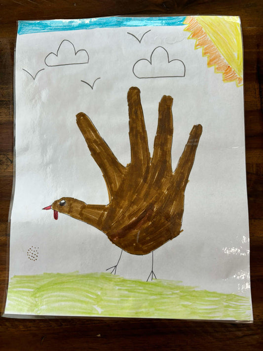 "Hand Turkey" by Olenna C. (Paper, 8.5" x 11")