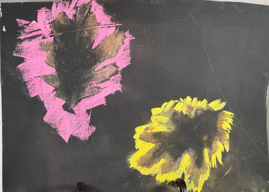 Kid art for sale to help those in need. Pictured "The Leaf Blower" by Zane M. (Cardstock, 8.5" x 11")